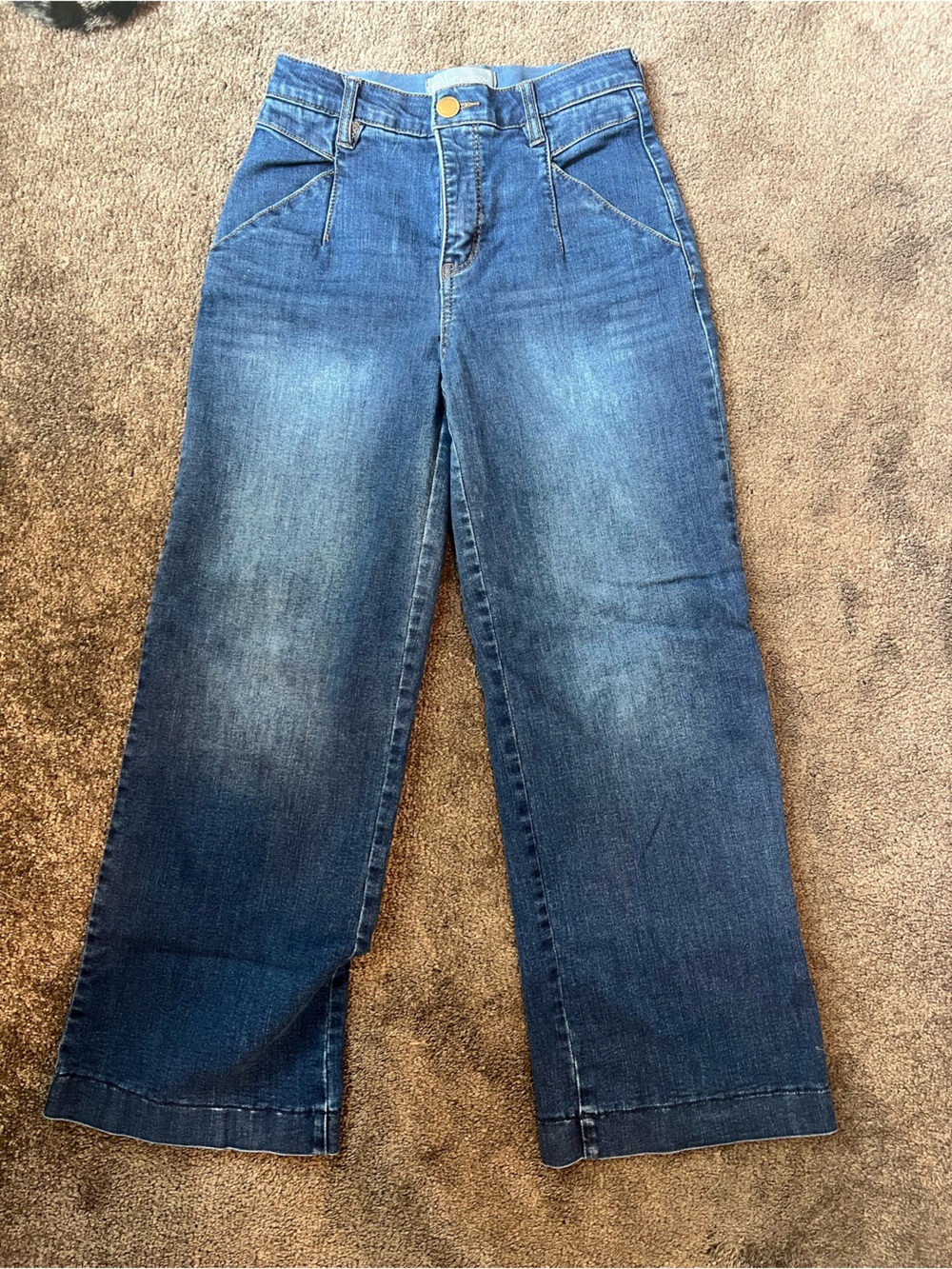 Wit & Wisdom Dark Blue Denim Jeans with Brass Button